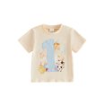 thumbnail image 1 of Miaouyo Baby First Birthday T Shirt Cute Animal Print Short Sleeve Round Neck Tops, 1 of 9