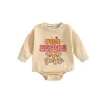 thumbnail image 1 of Miaouyo Baby Halloween Sweatshirt Romper Casual Letter Print Toddler Long Sleeve Jumpsuit for Newborn Girl Boy Cute Clothes, 1 of 6