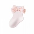 thumbnail image 1 of Miaouyo Toddler Baby Girl Crew Socks Soft Breathable Lace Ruffle Bow Princess Socks, 1 of 7
