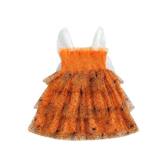 Miaouyo Toddler Baby Girl Halloween Dress 6 12 18 24 Months 2T 3T 4T Sleeveless Party Dress