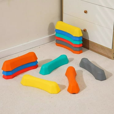 Miarnea Non-Slip Balance Beam&nbsp;- 6 Stepping Stones, Indoor/Outdoor Fun, Focus & Coordination Training, Active Playtime