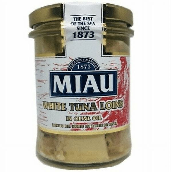 Miau White Tuna Loins in Olive Oil / Bonito Del Norte En Aceite de Oliva 7 oz