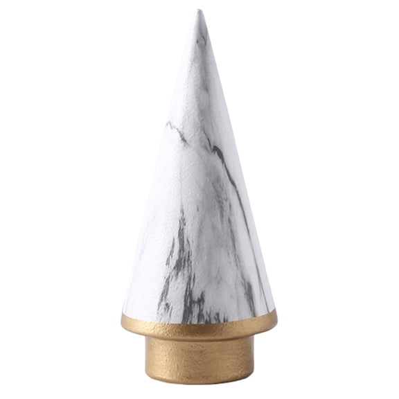 FRCOLOR White Ceramic Christmas Tree Tabletop Ornament Fine Workmanship for Home Decor
