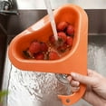 thumbnail image 1 of Miayilima 2 Pcs Kitchen Sink Organizer, Sink Filter Tray Sink Shelf Triangular Sink Strainer, Basket Storage Rack for Vegetable/Fruit Kitchen Strainer Tea Straine, 1 of 2