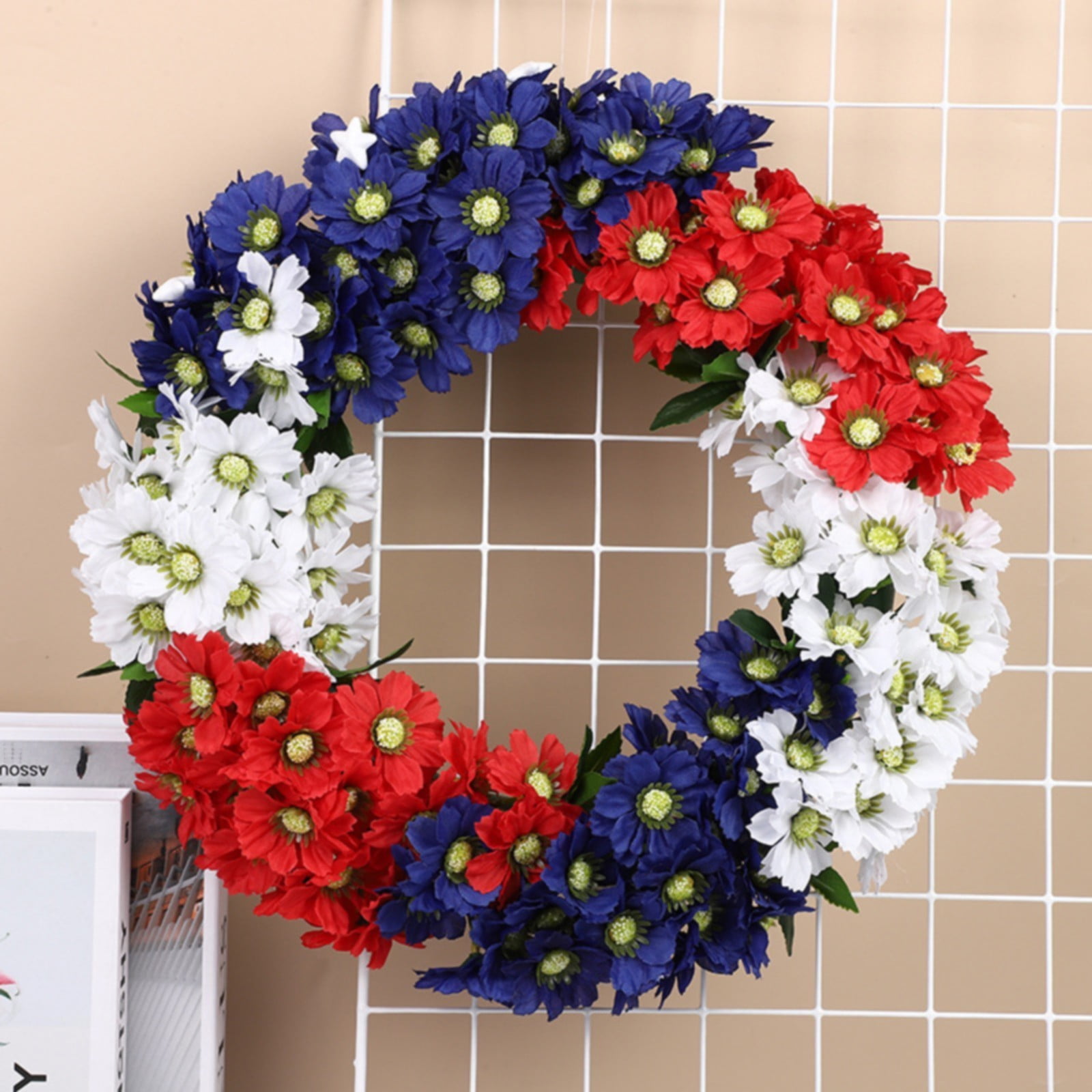 Miayilima 2024 New American Flag Independence Day Star Garland Rose Red