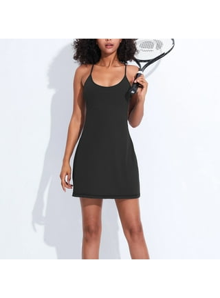 BALEAF Women's Tennis Dress Workout Built-in Bra Athletic Exercise Dresses  with Shorts Adjustable Straps Pockets