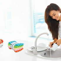 Miayilima Clearance 5PC Kitchen Dishcloth Striped Non Oiled Multifunctional Kitchen Rag