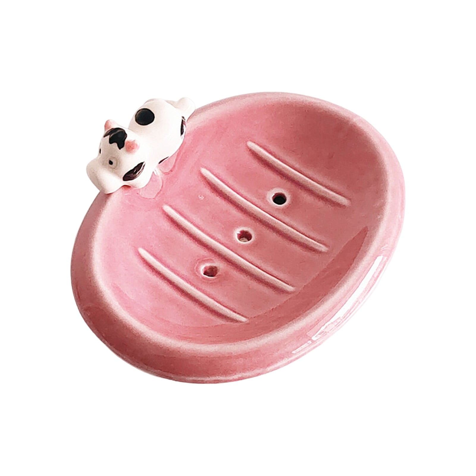 Miayilima Cute Ceramic Soap Box Creative Hotel Toilet High End Drain