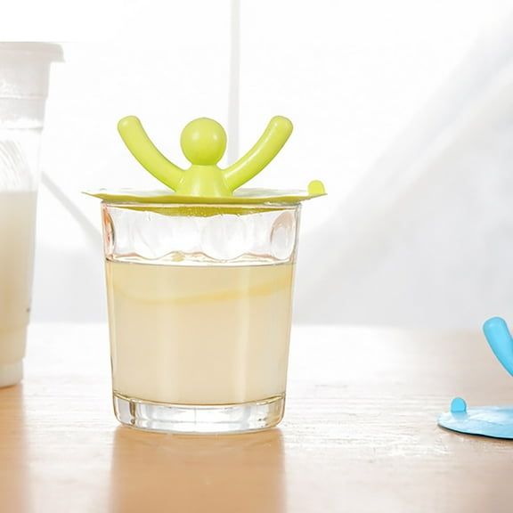 Miayilima Floor Drain Adorable Little Man Silicone Drain Cover Portable Stopper for Kitchen & Bathroom Yellow