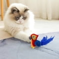 thumbnail image 1 of Miayilima Gigwi Cat Toys for Indoor Cats, Interactive Chirping Cat Toys Self Play, Electric Rechargeable Catnip Toys for Cats, Touch Activated Kitten Toy with Feather Tail, Princess Design Red Parrot, 1 of 4
