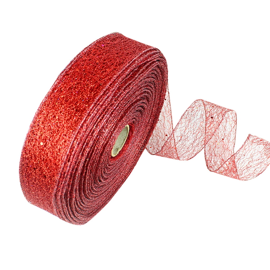 Miayilima Hangs New 10m Messy Net Lock Dusting Christmas Ribbon