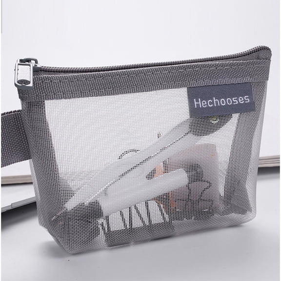 Miayilima Home Textile Storage Portable Mesh Storage Bag Mesh Zipper Pouch Mini Mesh Pouch Purse Multi Purpose Small Storage Bag for Home office Travel Accessories Organizer