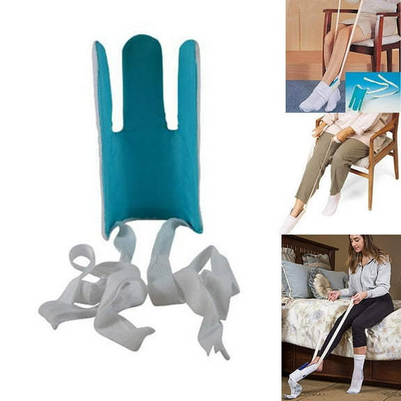 Miayilima Kitchen Cleaning Supplies Sock Pregnant Elderly Helper Easy Tools & Sock for Wearing On/Off Wear Sock Kitchen,Dining & Bar,1X Bow-Free Sock-Threading Aid