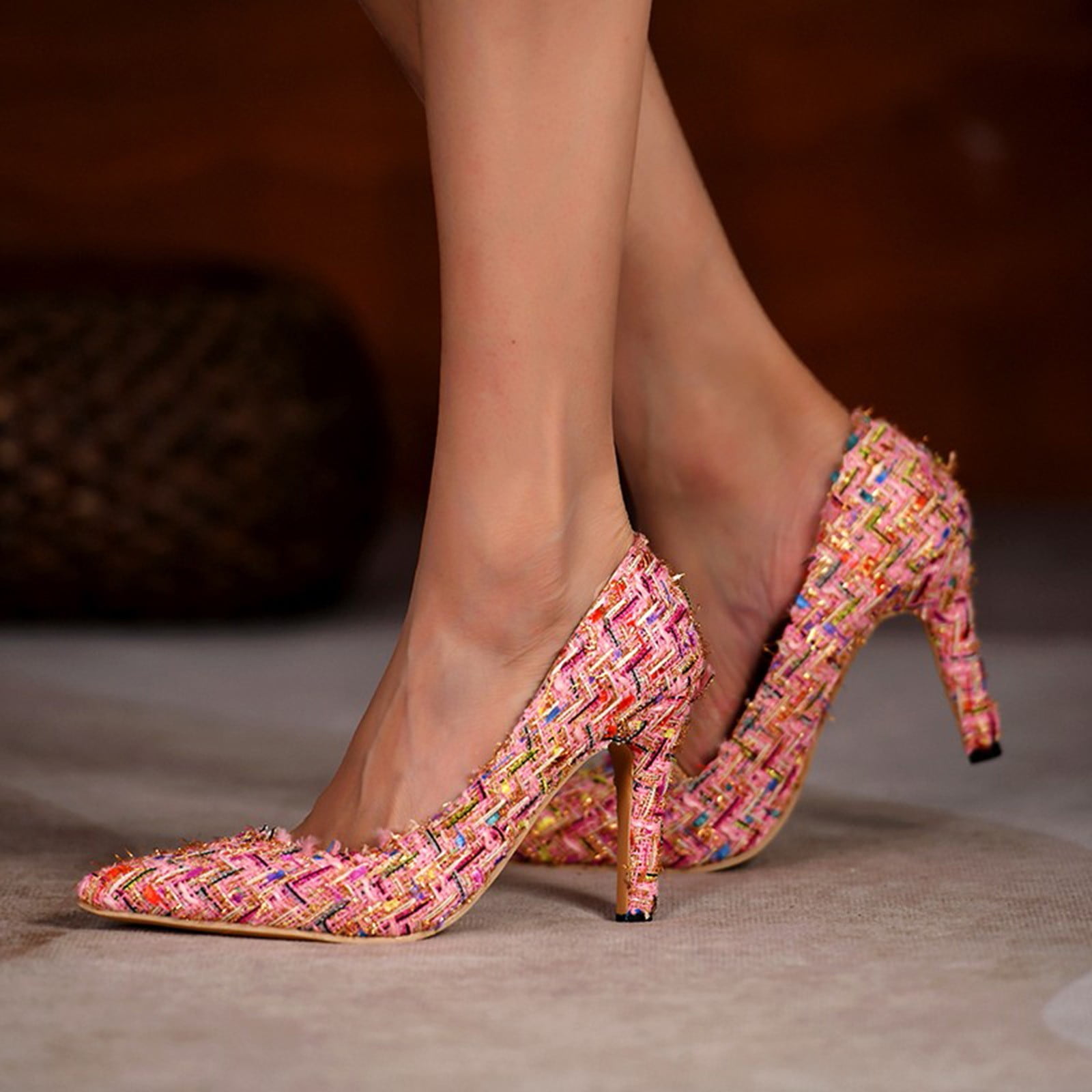 Pink Color Short Heels for Women - China High Heel Shoes and Shoes price |  Made-in-China.com