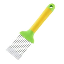 Miayilima Salad Cutter Onion Slicer Stainless Onion Cutter Onion Holder for Slicing and Storage Onions Tomato Eggs and Vegetables Protective Cover Included Dishwasher Green