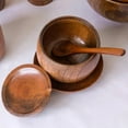 thumbnail image 1 of Miayilima Salt Shaker Natural Wooden Cellar Box Jar Sugar Bowl Pepper Box Seasoning Container Storage Box with Lid Kitchen Tool Khaki, 1 of 7