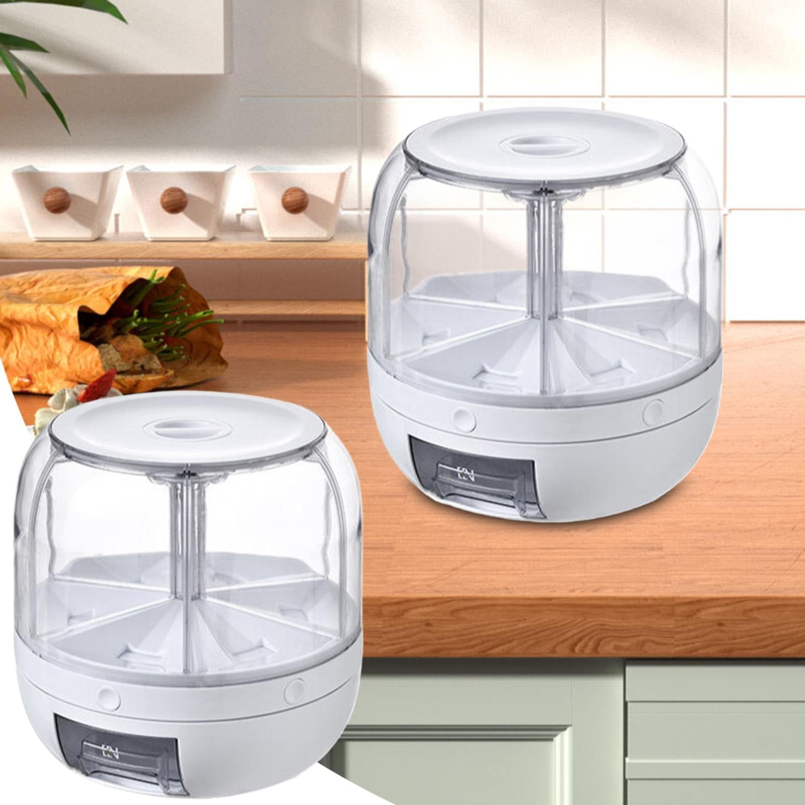 Grains Rack Miayilima Storage Rack Rice Dispenser Grain Storage Container Dispenser ...