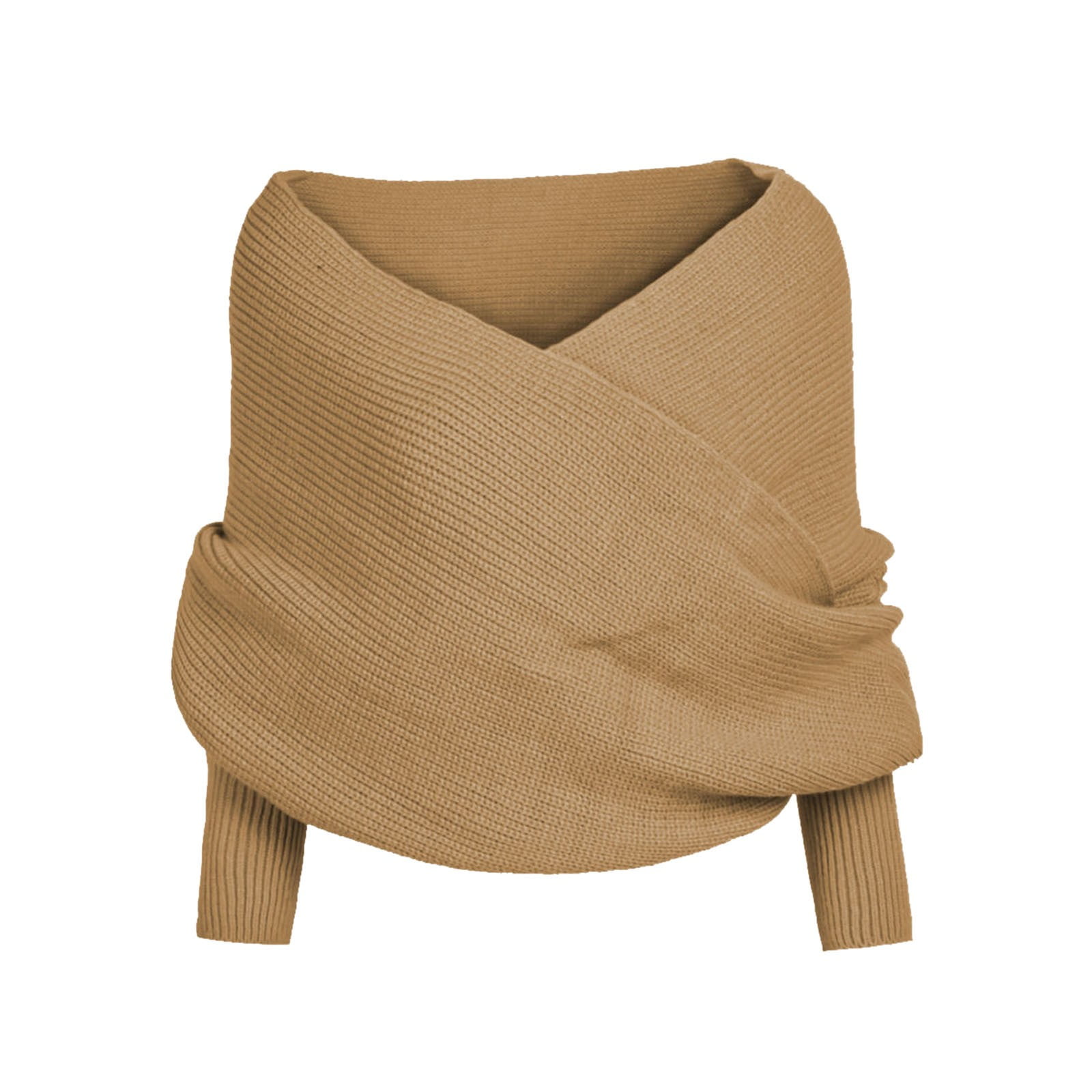 Miayilima Sweater Scarf With Sleeves Winter Sweater Scarf Sweater Scarf ...