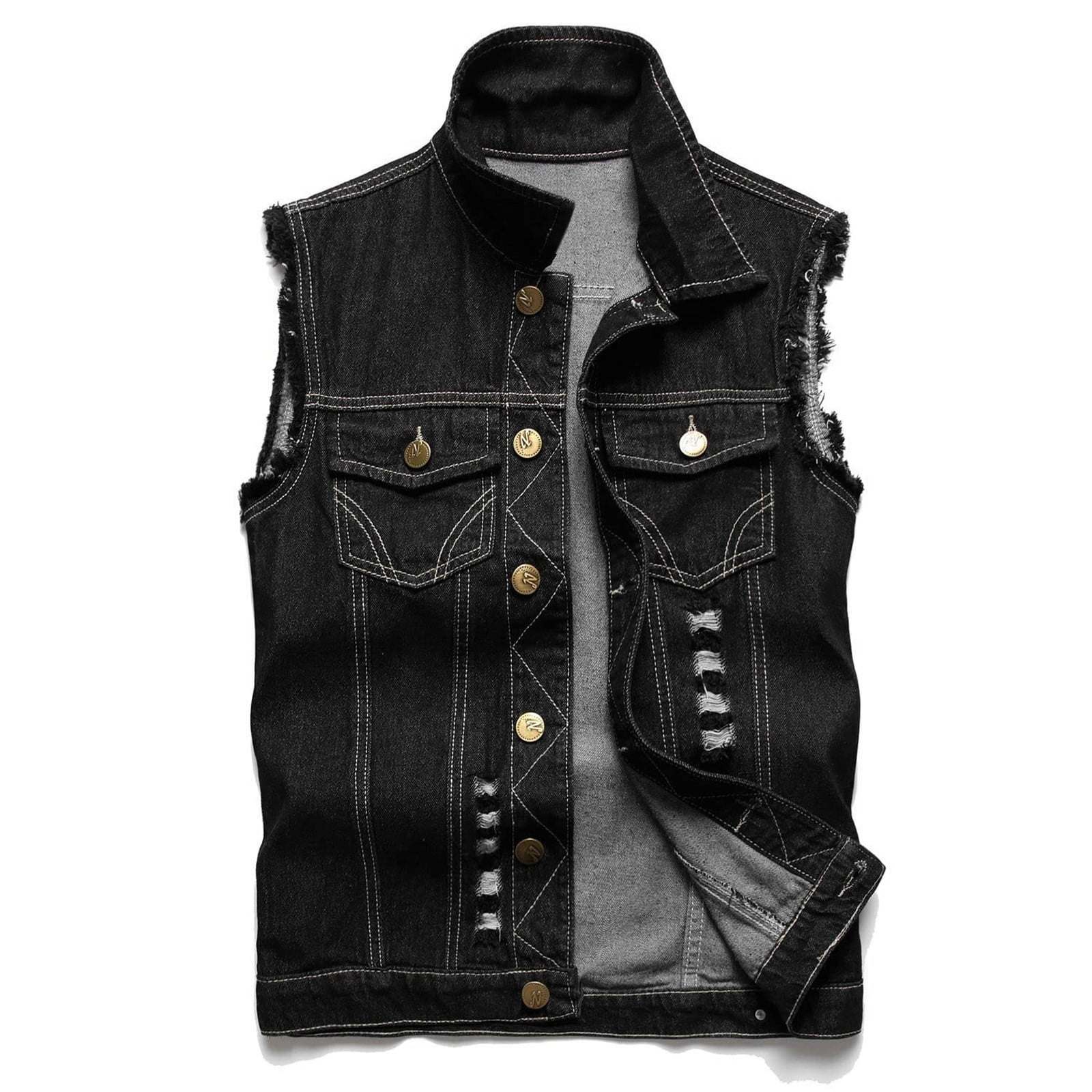 Miayilima Weighted Vest Sweater Vest Same Style for Men And Womendenim