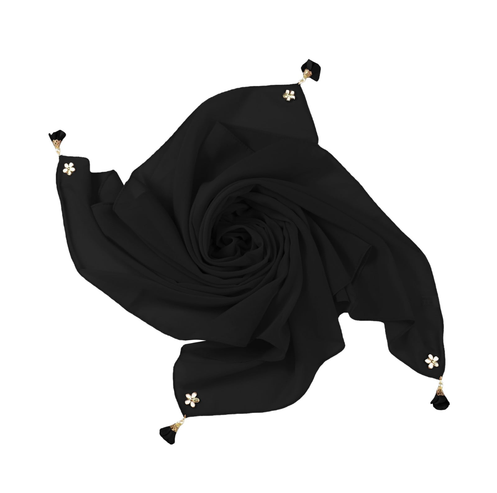 Miayilima Women Fashion Solid Chiffon Square Head Scarf Lightweight