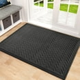thumbnail image 1 of Welcome Door Mat, Outdoor / Indoor Non-Slip Doormat for Entryway, 24" x 36" Gray, 1 of 7