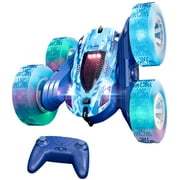 Mibescal Remote control two sides stunt car(blue)