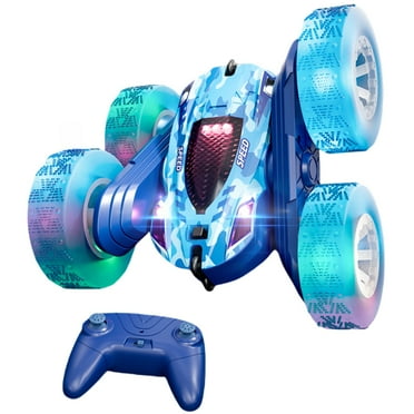 Mibescal Remote control two sides stunt car(blue)