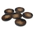 thumbnail image 1 of Mibo 6pcs Urea Imitation Horn Suiting & Coat Button - 4 Hole - Concaved Center with Thin Rim - 40L(25mm) - Brown, 1 of 2