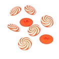 Mibo 8pcs Nylon Resin Shank Button Christmas Candy Cane Swirl Design