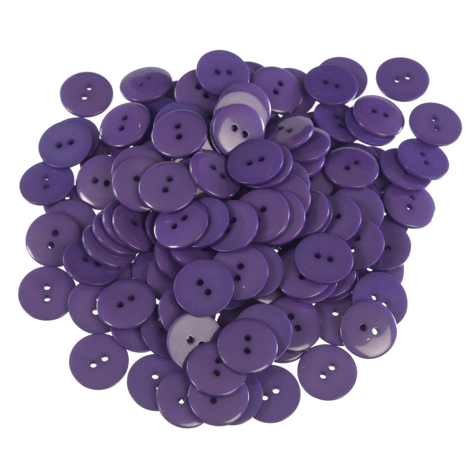 Mibo Buttons & Accessories 100pcs Polyester Button - 2 Hole - Basic ...