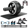 thumbnail image 1 of Mibote Ab Roller Wheel, 10-in-1 Abdominal Exercise Kit with Knee Pad and Push up Bars, Core Workout Equipment for Home Gym, 1 of 9