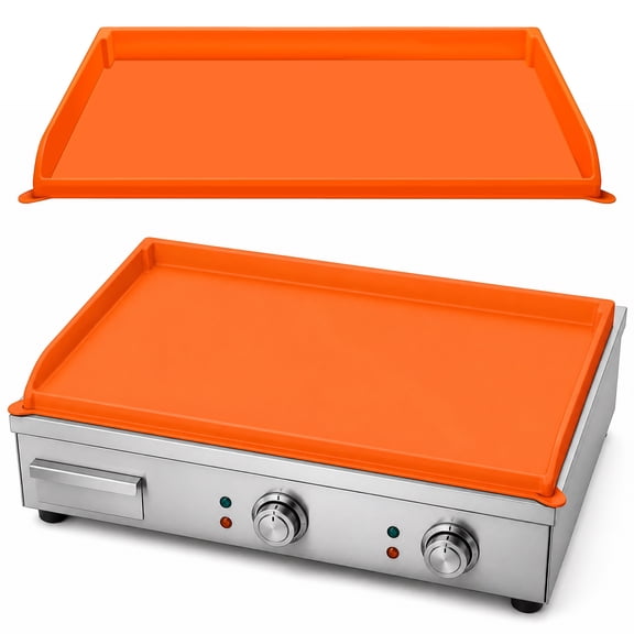 Mibote 17 Inch Griddle Cover for Blackstone, Heavy Duty Food Grade Silicone Protective Mat, Full Edge Design Mat