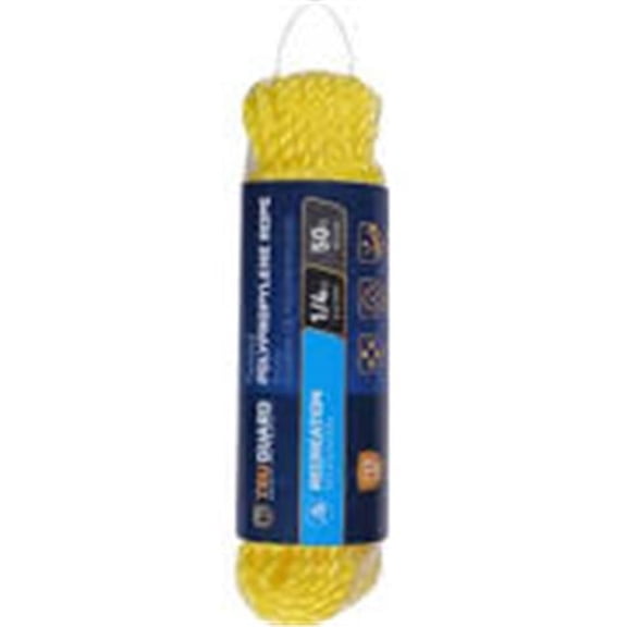 Mibro 0.25 in. x 50 ft. Tru Gaurd Twis Rope - Yellow