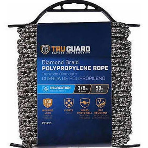 Mibro 0.37 in. x 50 ft. Tru Gaurd Camo Poly Rope