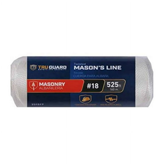 Mibro 231517 18 in. x 525 ft. Tru Gaurd Nylon Twine, White