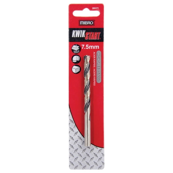 Mibro 285171AC High Speed Steel Drill Bit, 7.5 MM