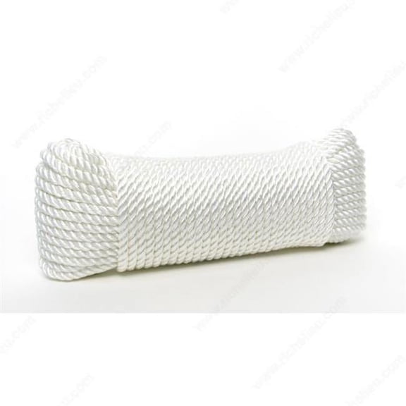Mibro 342251BG 100 ft. Nylon Twisted Rope, White
