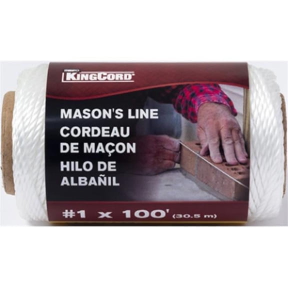 Mibro 344021BG 1 in. x 100 ft. White Twisted Polypropylene Mason Line