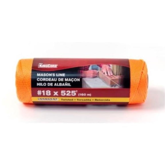 Mibro 344071BG 18 x 525 ft. Polypropylene Mason Line, Orange