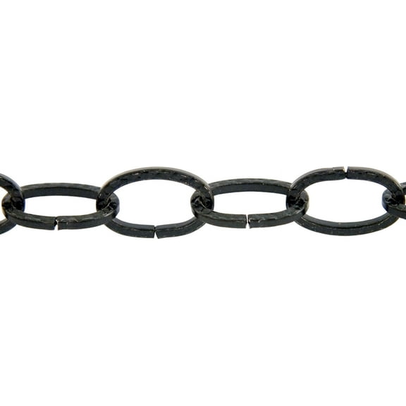 Mibro 504065 10' Black Hammered Steel Decorative Chain