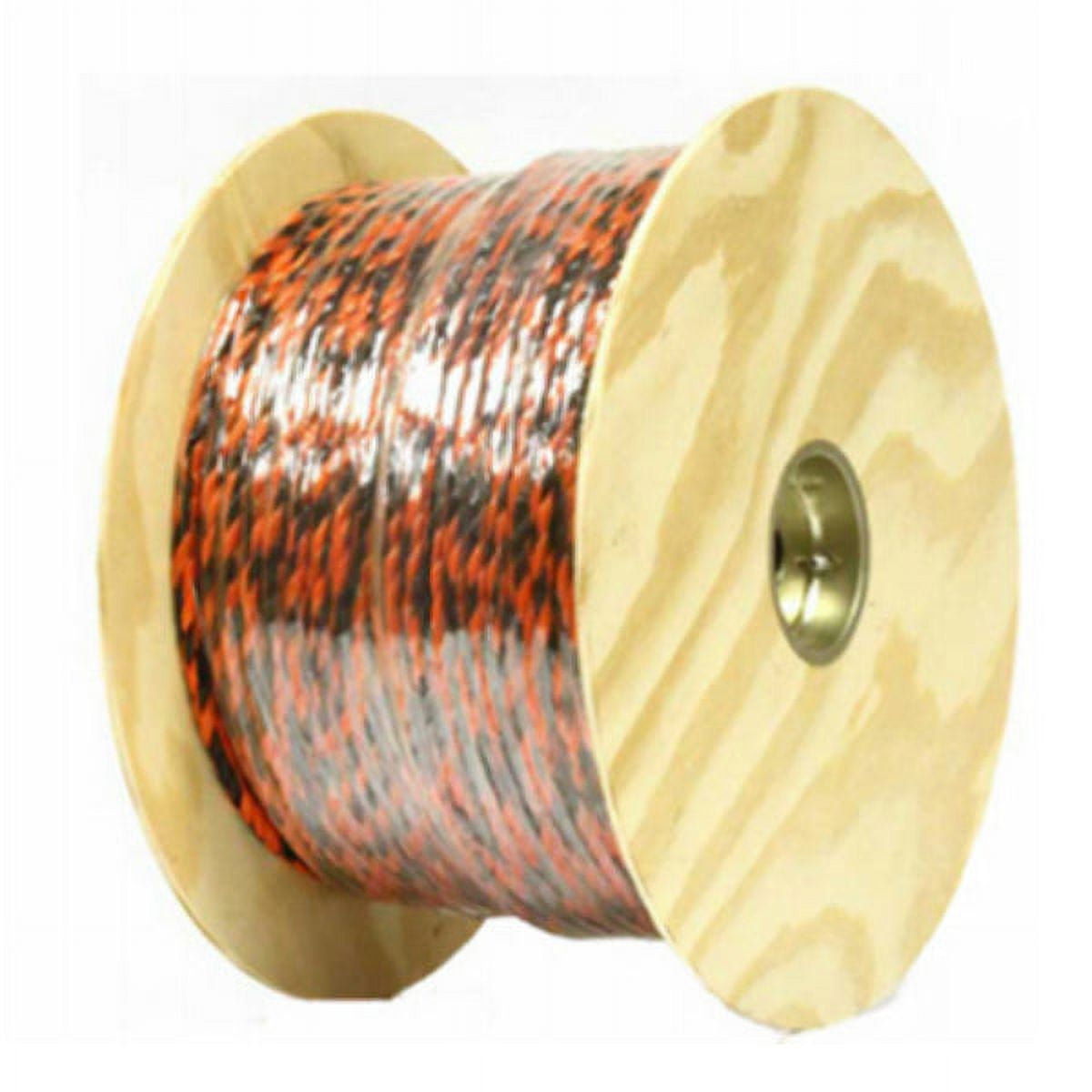 Mibro 644761TV Polypropylene Twisted Truck Rope, Black & Orange, 3/8