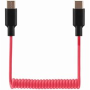 Mic Adapter for Rode Wireless GO 2 ME Pro Micro USB C to USB C Microphone Cable, for Hollyland Lark M1 / M2 / MAX / 150 / M1 / MAX Duo DAC Coiled Cable for PC Computer Android iPhone 15 16