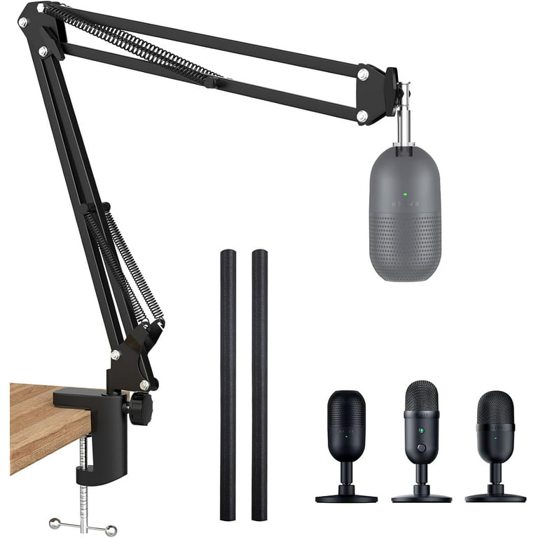 SUNMON Adjustable Boom Arm Mic Stand for Razer Seiren V3 Mini, V2