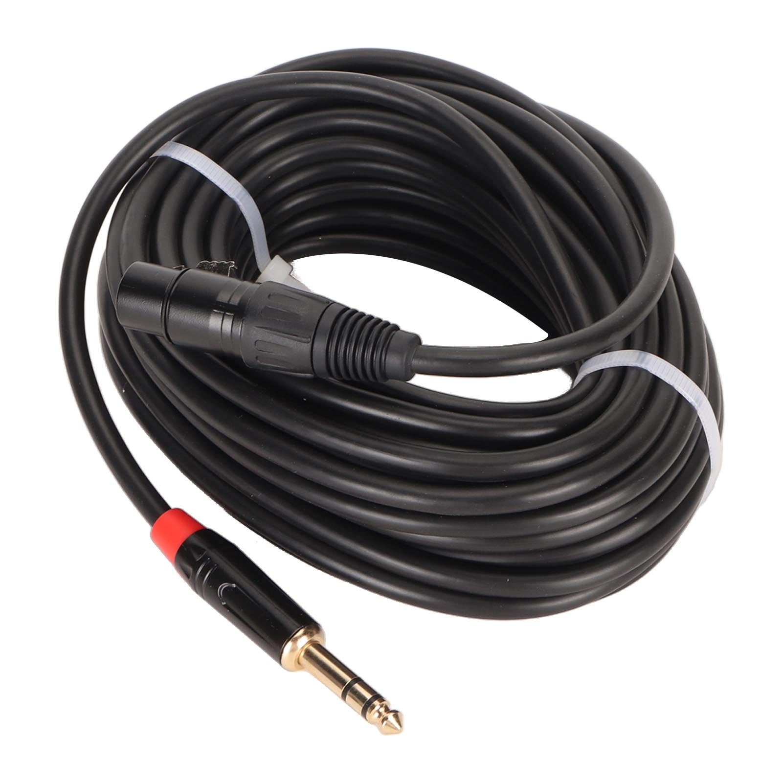 Mic Cable, Gold Plated Connector XLR Female To 1/4 Inch 6.35mm Cable