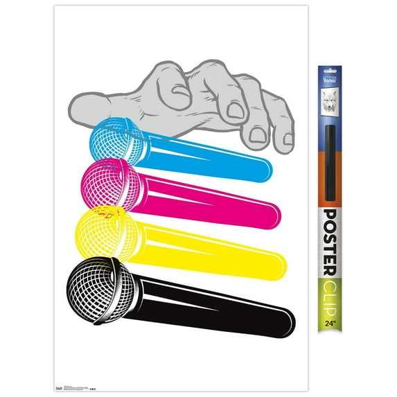 Mic Drop Wall Poster, 22.375" x 34"