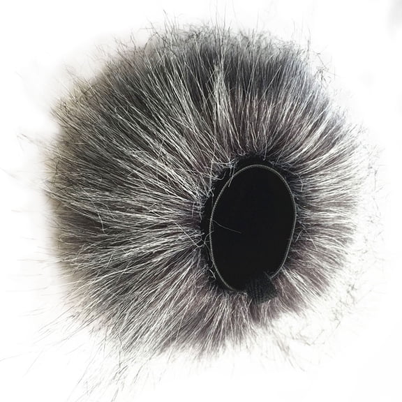 Mic Furry Windscreen Muff Mic Covers Winds Covers Filter Outdoor Microphone Artificial Windshield for Recorders