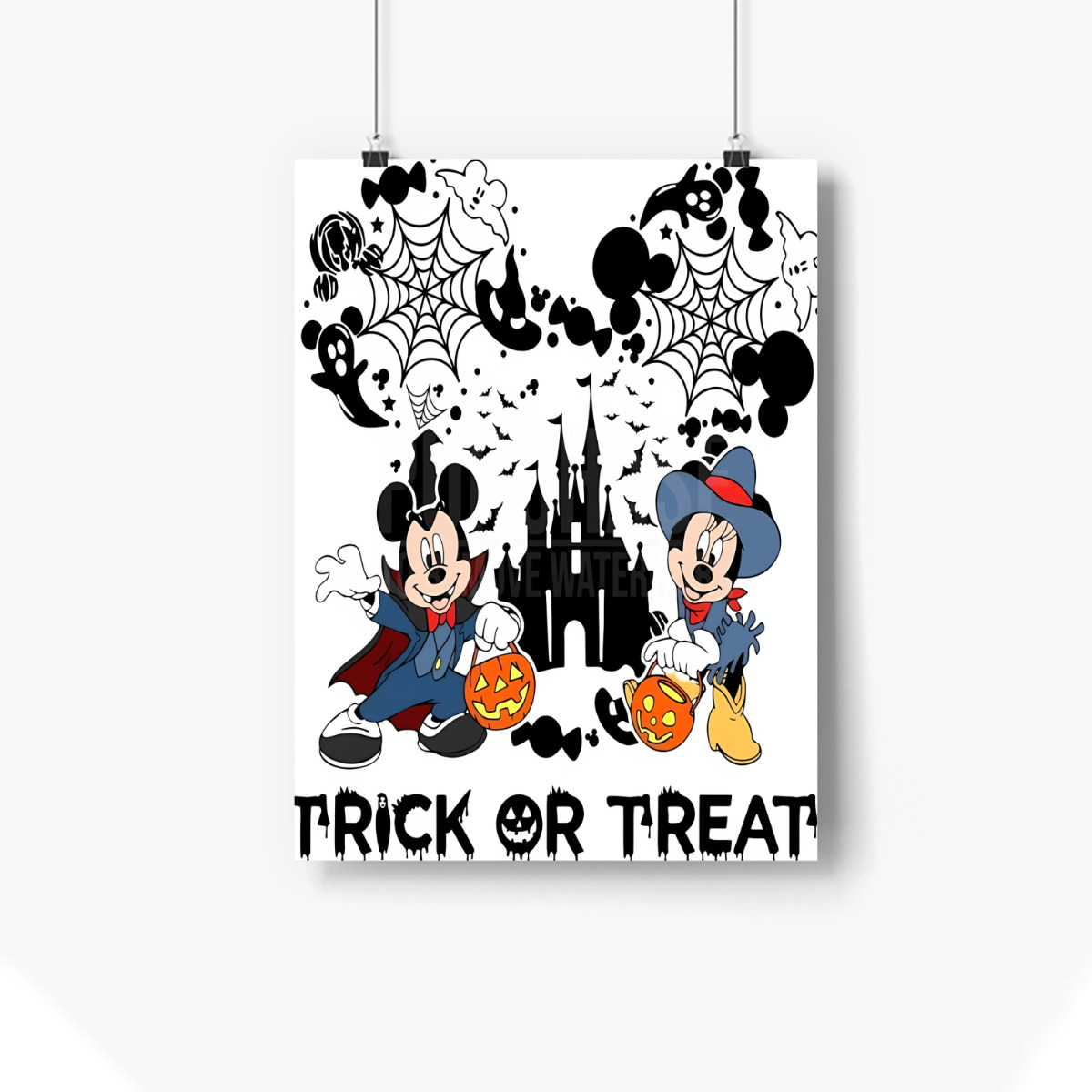 Mic Key Mouse Halloween Cute cartoon posters are suitable for room ...