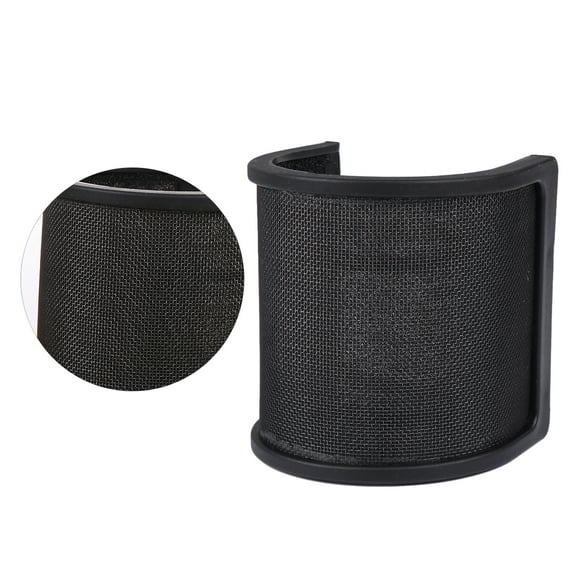 Mic Microphone Isolation Shield Foam Screen Wind Filter Double Layer