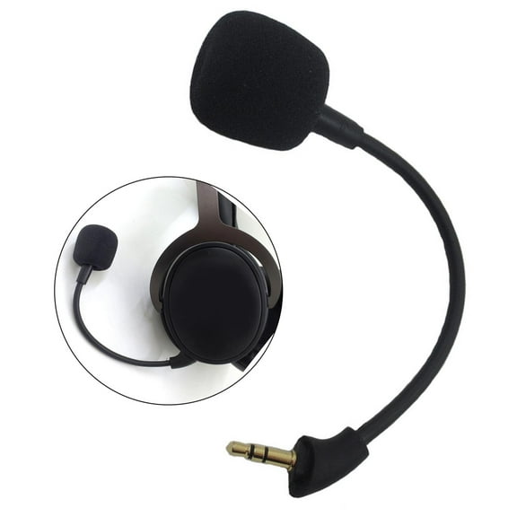 Mic , Noise Cancelling 3.5mm Jack Detachable, for PC Gaming Headsets Computer
