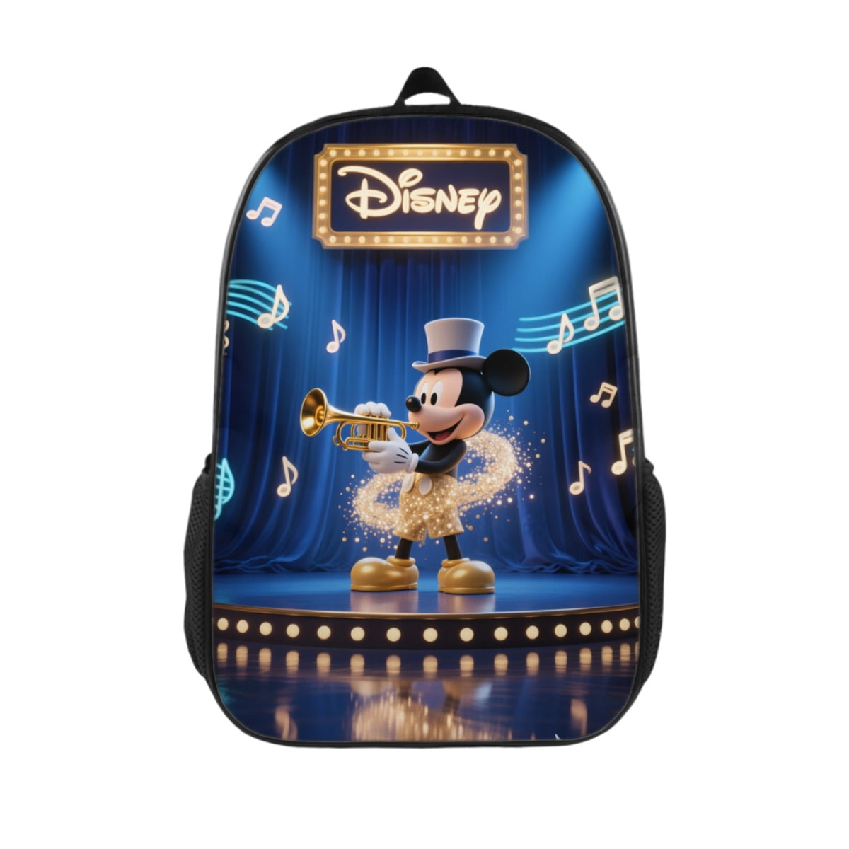 Mic×key Mouse Full Print Cartoon Casual Backpack Laptop Backpack ...